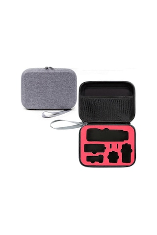 Djı Osmo Pocket 3 Üç Eksenli Gimbal Sabitleyici Kamera Saklama Çantası, Pocket 3 Taşıma Çantası, Spor Kamera Ve Aksesuar Sıralama Çantası, Kırmızı Astarlı Gri, Evrak Çantası Tarzı Diğer