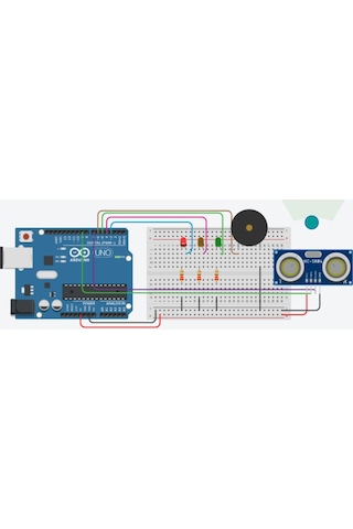 Emes Robotik Arduino Uno R3 İle Araç Park Sensörü Yapım Seti