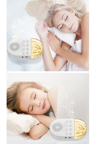 Shineyee Bebekler İçin Taşınabilir Beyaz Gürültü Makinesi - 24 Doğal Ses, Zamanlayıcı Ve Yumuşak Işık Beyaz