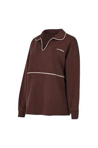 New Balance Nb Lifestyle Kadın Sweatshirt Wnc3402-eas Kahverengi