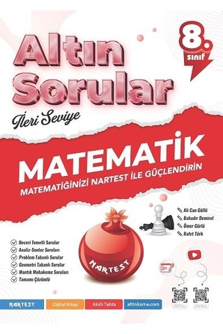 Nartest Yayınları 8.sınıf Altın Sorular İleri Seviye Türkçe-matematik-fen Bilimleri-inkılap Tarihi Seti 4 Kitap