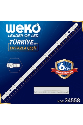 Seg Uyumlu 42Sd6100 Regal 42R6010F Finlux 42Fx610F Led Bar Takımı