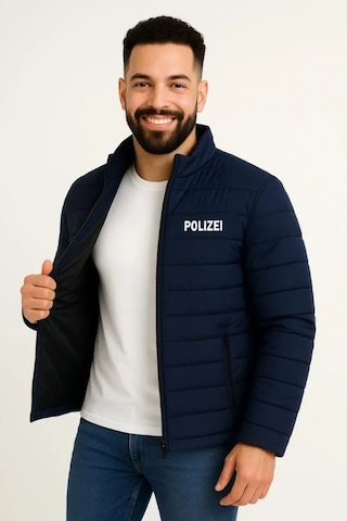 Vexor Erkek Mikro Su İtici Kapitone Baskılı Astarlı Fermuarlı Bomber Mont - Lacivert
