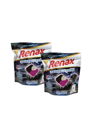 Renax Çamaşır Kapsülü 30 Yıkama Siyahlar X 2 Adet