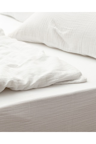 Madame Coco Marla Müslin King Size %100 Pamuk Lastikli Nevresim Takımı - Ekru 8684427194089 Ekru