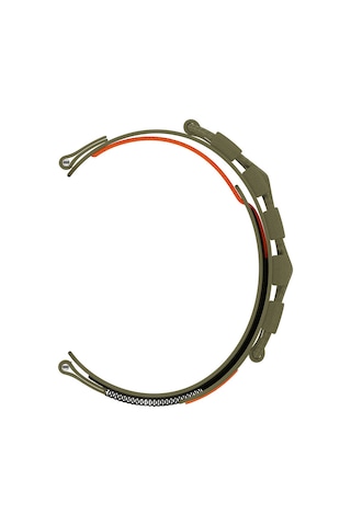 Huawei Gt2 42mm Hgea Krd-112 20mm Orbital Örgülü Halat Tasarımlı Naylon Kumaş Hasır Kordon-turuncu