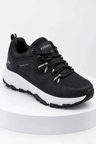 In Step Trekon Erkek Siyah-beyaz Outdoor Suya Dayanıklı Kalın Tabanlı Yürüyüş Ayakkabısı