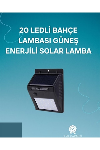 Northcity Hareket Sensörlü Solar Lamba - 120 Algılama Açısı, 3-4m Mesafe, Suya Dayanıklı Led