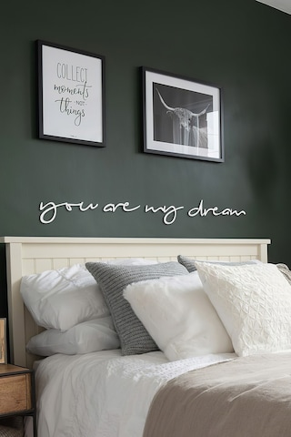 You Are My Dream Metal Duvar Yazısı - Beyaz You Are My Dream Metal Duvar Yazısı - Beyaz