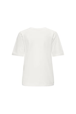 Only Onlhappy S/s Emb Top Jrs Kadın T-shirt 15370117 Beyaz