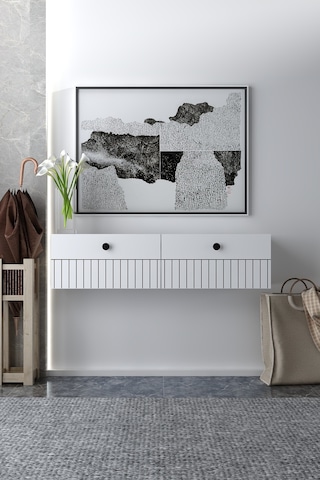 120dhdtdr7b İlay Lazer Desen Duvara Monte Dresuar Beyaz