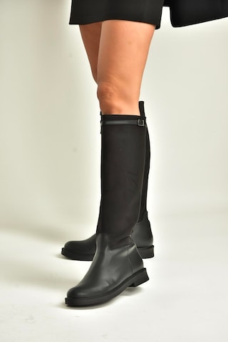 Fox Shoes V726721502 Siyah Süet Günlük Kadın Çizme Siyah