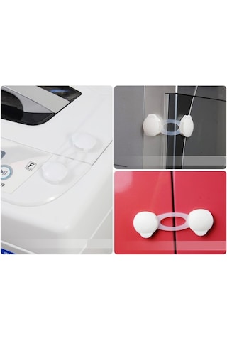 Portakal Safety Çok Amaçlı Emniyet ve Dolap Kilidi 2'li Kısa Çok Renkli