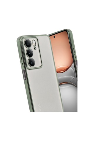 Gld-spt- Newface Realme C75 4g Kılıf Razer Lensli Silikon - Yeşil