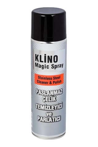 Klino Magic İnox Paslanmaz Çelik Metal Krom Nikel Çok Amaçlı Yüzey Temizleyici 500 ML