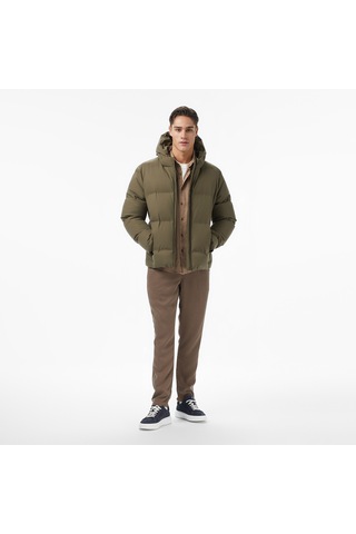 Nautica Erkek Yeşil Regular Fit Mont Desenli J57010t Yeşil