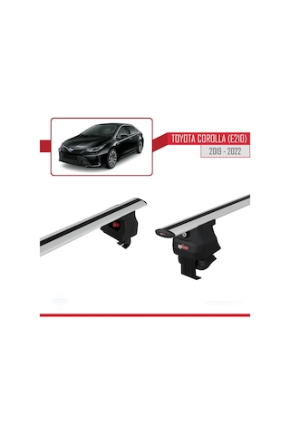 Toyota Corolla E210 Sedan 2019-2022 Arası İle Uyumlu Ace-4 Ara Atkı Tavan Barı Gri