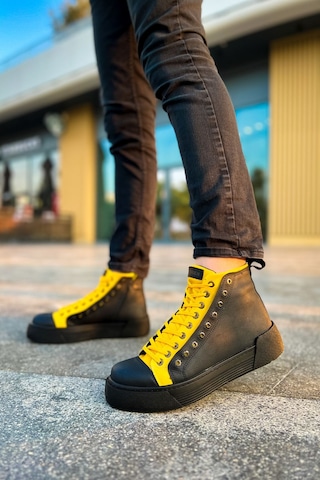 Melonika Ch167 - Gst Blazer Erkek Bot Sıyah - Sarı Çok Renkli