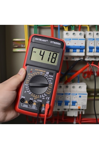 Dt-9205a-dt9205a Dmm Profesyonel Multimetre Dijital Hfe Ac Dc Gerilim Akım 1000 V 20a Kapasite Direnci Süreklilik Diyot Test Cihazı