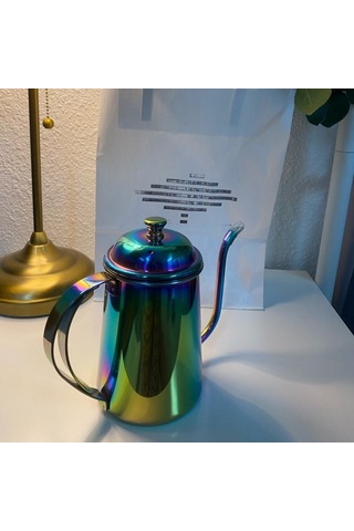 650ml Paslanmaz Çelik Kahve Damlama Su Isıtıcısı Köpürtme Sürahisi Cezve Gooseneck Emzik Su Isıtıcısı Yüksek Miktarda Kahve Çay Araçları