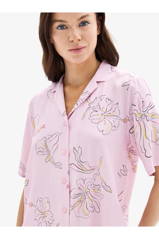 Kadın Pijama Üstü 52022 - Desenli Çok Renkli