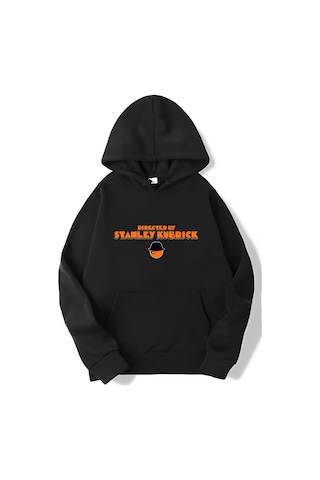 Brz Collection Unisex Oversize Directed By Stanley Kubrick Hoodie Siyah