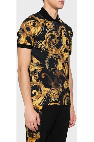 Versace Jeans Couture Erkek Polo Yaka T Shirt 76gag6s0 Js286 G89 Siyah-gold Siyah-gold Siyah - Altın