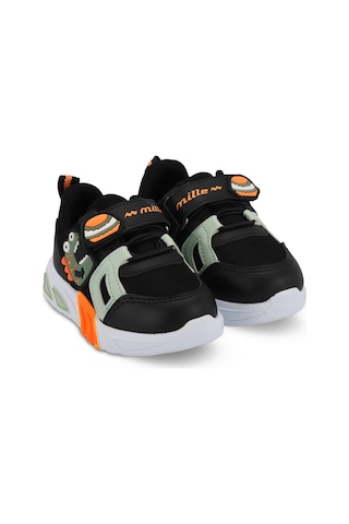 Mille PAOLINO IN Mille PANAMA IN Çocuk Siyah / Yeşil Sneaker
