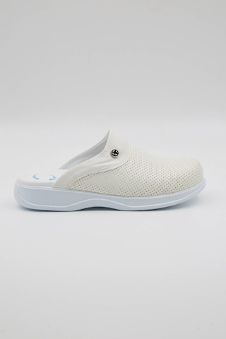 Term-0011 Quicksteps Professional Erkek Anatomik Ve Comfort Sabo Terlik Beyaz