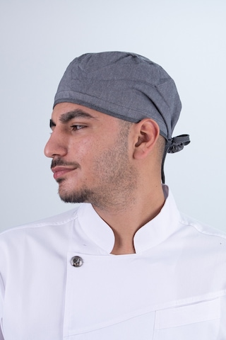 Chef Bone Kep Aşçı Şef Şapkası Gri Çok Renkli