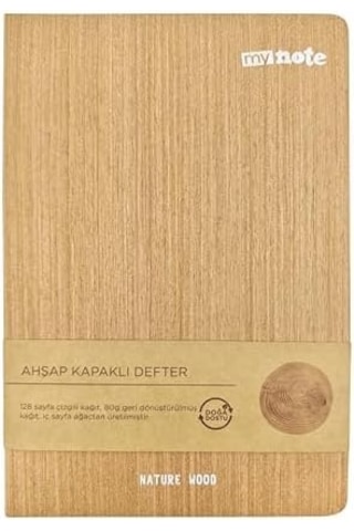 14x21 Spiralli Bambu Kapak Defter