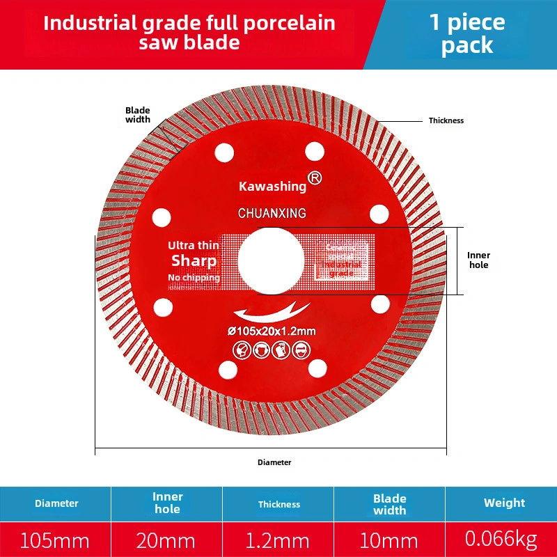Skycity Seramik, Tam Seramik Ve Camlanmış Tuğla Kesim İçin Ultra İnce, Parçalanmadan Kuru Kesim Profesyonel Açıcı Disk Uçak Bıçak