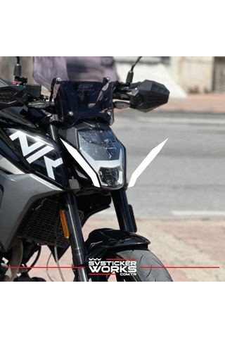 Cfmoto Nk250 Ön Kafa Yan Sticker Dekor Şekil Model Sticker