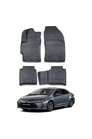 Toyota Corolla 3d Havuzlu Paspas 2019 2020 2021 2022 2023 2024 2025 2026 Model