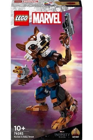LEGO® Marvel Rocket ve Bebek Groot 76282 10+ Yaratıcı Oyuncak Yapım Seti - 566 Parça