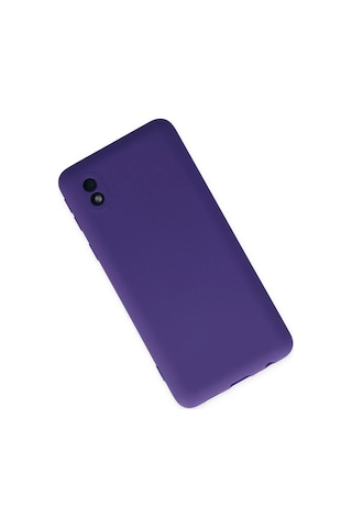 Newface Samsung Galaxy Uyumlu A01 Core Kılıf Nano İçi Kadife Silikon Semeglbl - 97 - Mor