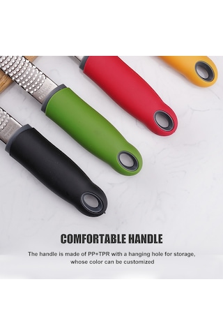 Narenciye Zester Peynir Rende Paslanmaz Çelik Narenciye Siyah Siyah