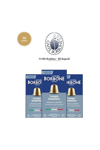Caffe Borbone Arabica 30'lu Kapsül Kahve - Nespresso Uyumlu, Saf Arabica İle Zarif Bir Fincan Caffe Borbone Arabica 30'lu Kapsül Kahve - Nespresso Uyumlu, Saf Arabica İle Zarif Bir Fincan