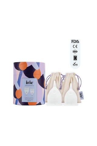 Irie Adet Kabı Menstrual Cup 2'li Paket (Small + Regular)