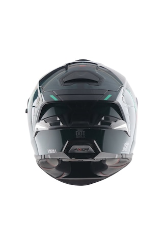 Axor Brutale Kryptıc Full Face Kapalı Kask Parlak Siyah - Yeşil