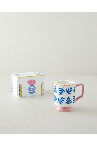 English Home Gifty Petal New Bone China Kupa 310 Ml Pembe-sarı-mavi Pembe-sarı-mavi