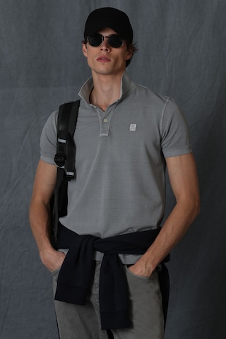 Lufian Erkek Vernon Spor Polo Yaka T-Shirt 111040121 Gri
