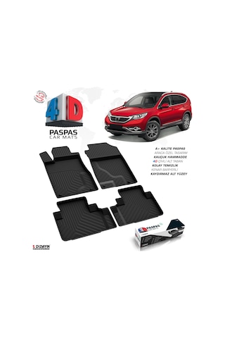 Honda Cr-V 4D Havuzlu Paspas 2012-2018 A+Kalite
