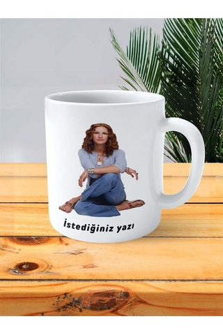 Julia Roberts Baskılı Kupa Bardak Kişiye Özel Model 1 Çok Renkli