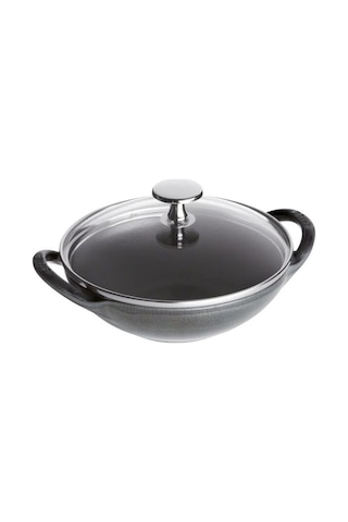 Ikea 40511 Döküm Kapaklı Wok Tava 16,7 Cm Gri 2 Parça