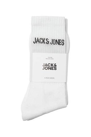 Jack & jones Erkek 5'li Çorap Paketi - Regen - 12266536 White