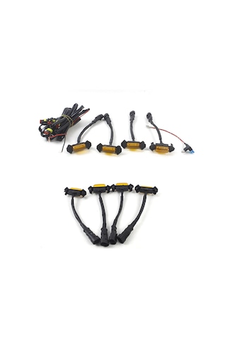 Symbee Araba Izgara Led Ampulü, Gündüz Sürüş/konum Işığı, Sarı琥珀色, 12v, Su Geçirmez, Kolay Kurulum 4 Adet