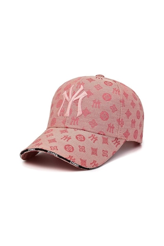 Valkyrie Desenli Nakışlı Şapka Ayarlanabilir Unisex Baseball Cap Günlük Spor Şapka Pembe Pembe