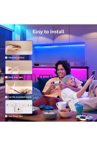 Led Şerit Işık Yatak Odası Led Tv Arkaplan Işığı Bluetooth Uzaktan Neon Işık Rg Şeridi Noel Dekorasyonu Led Aydınlatmalar 56669733