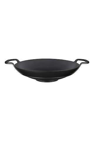 Lava Döküm Wok Tava Çift Metal Kulplu 38 CM